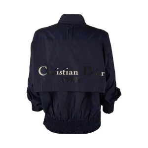 Dior Navy Blue Logo Windbreaker