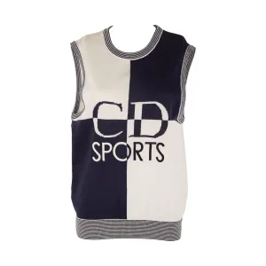 Dior Navy Logo Knit Vest