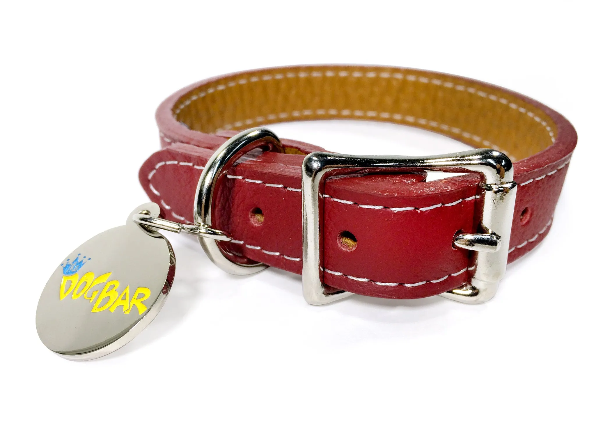Dog Bar Tuscan Leather Dog Collar