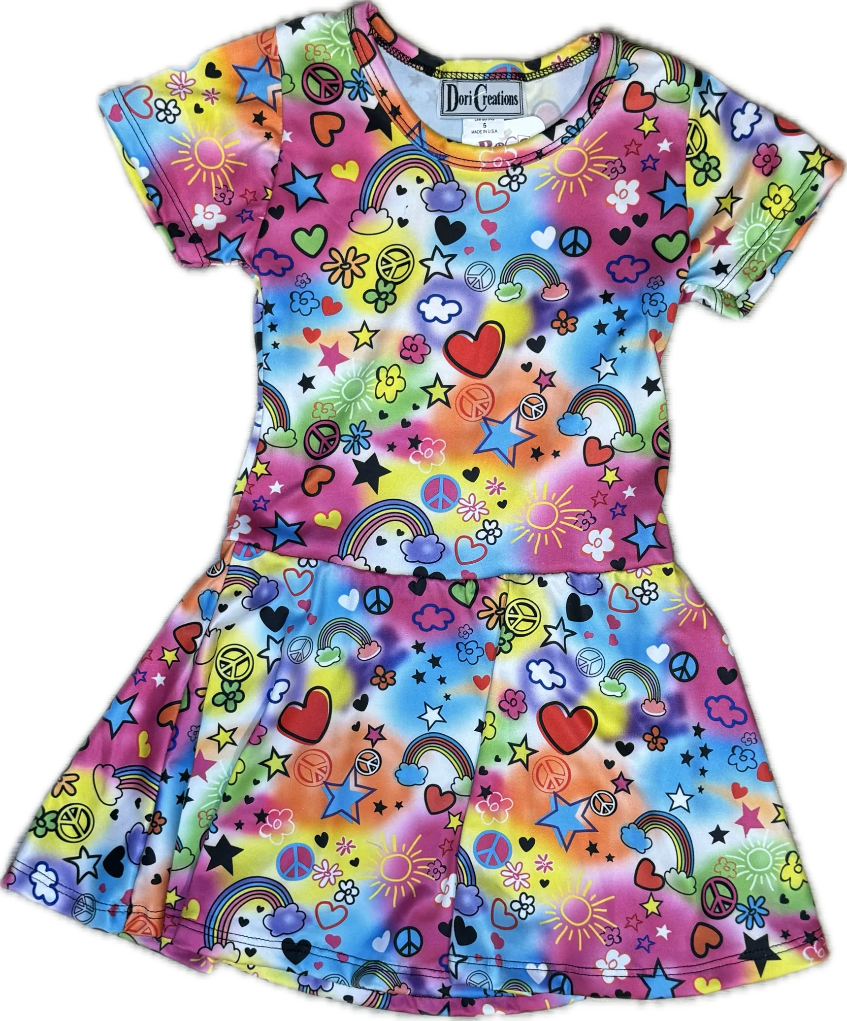 DORI CREATIONS- Neon Graffiti Dress