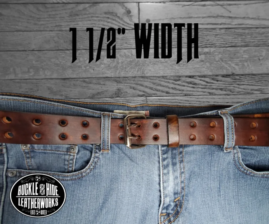 Double Hole Casual Leather Belt