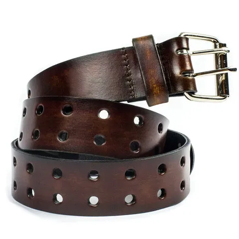 Double Hole Casual Leather Belt