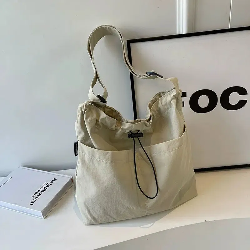 Drawstring Casual Shoulder Bag