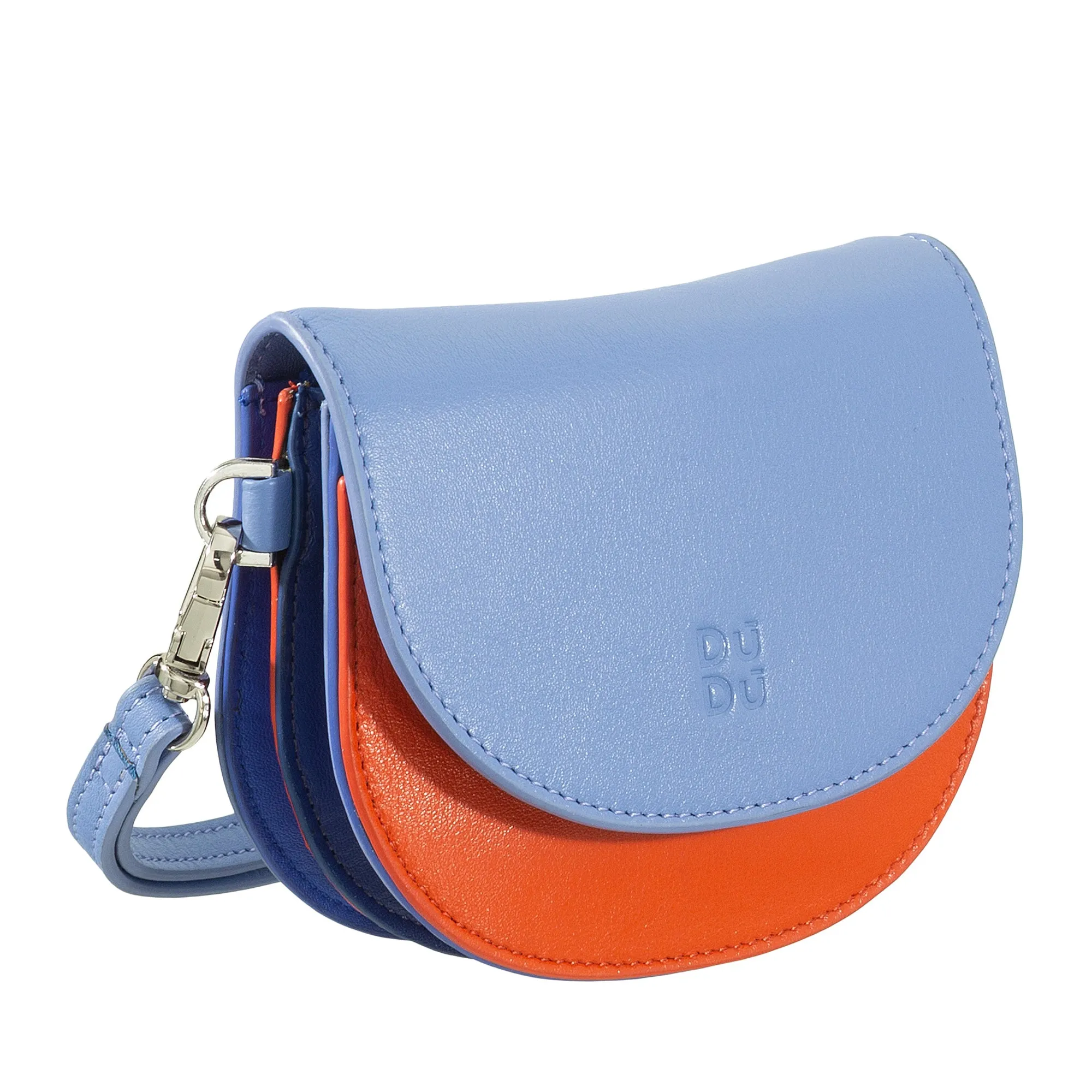 DUDU Women's Wall Wallet Wallet, Small Colorful Portfolio Portamonete Carter Banknotes with Laccetto