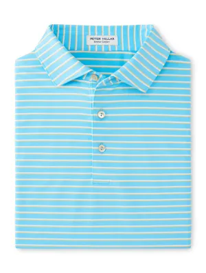 Dunnes Performance Jersey Polo by Peter Millar - Maya Blue
