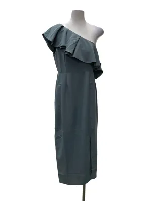 Dust Blue One Shoulder Dress