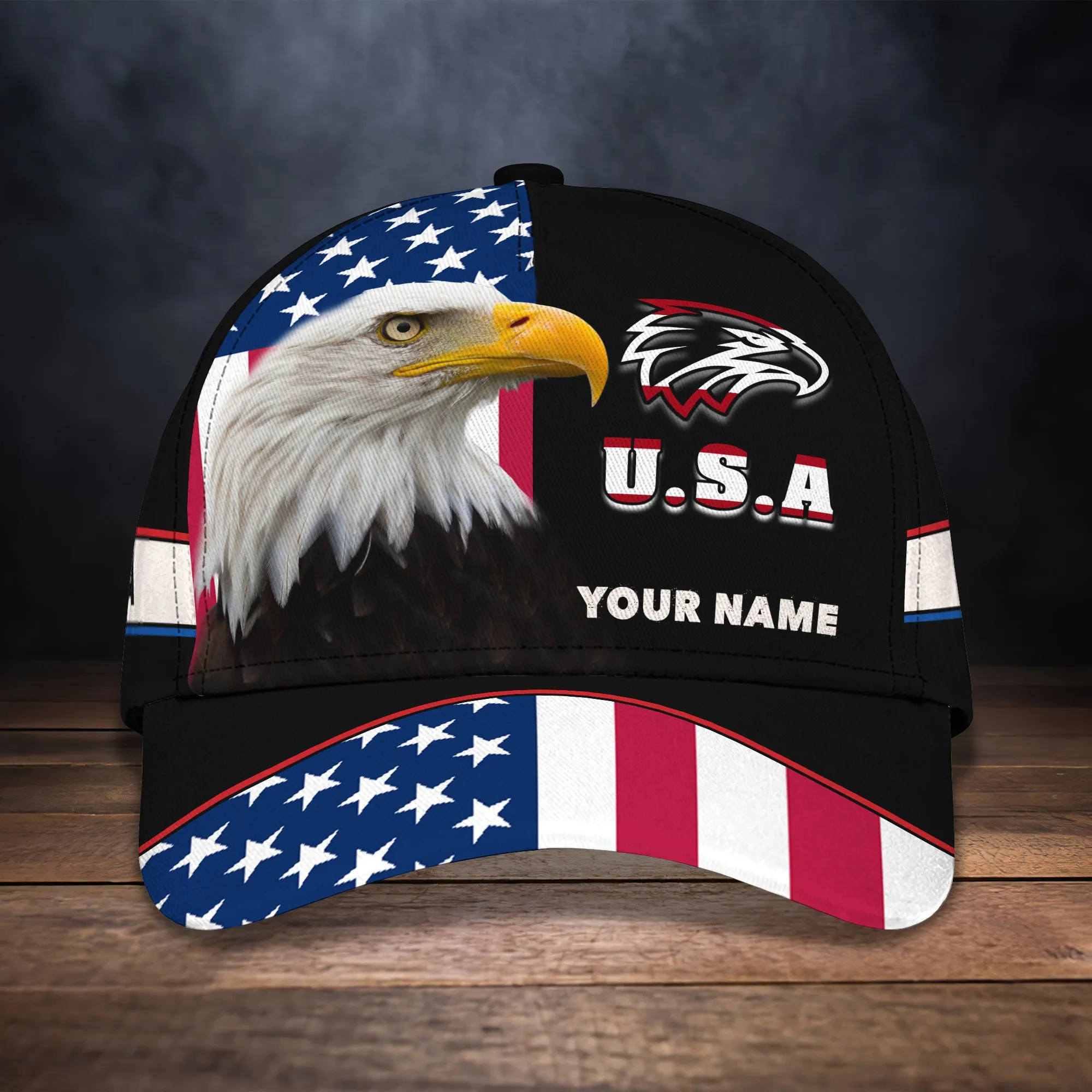 EAGLE- America - Personalized Name Cap-56- LTA98