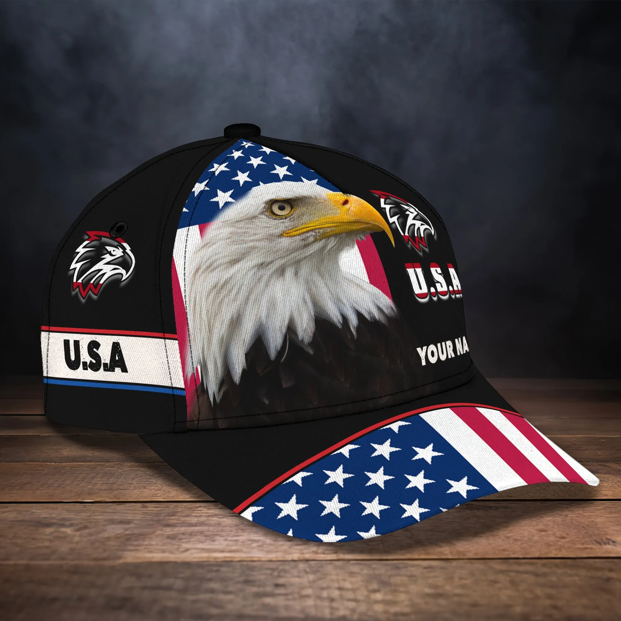 EAGLE- America - Personalized Name Cap-56- LTA98