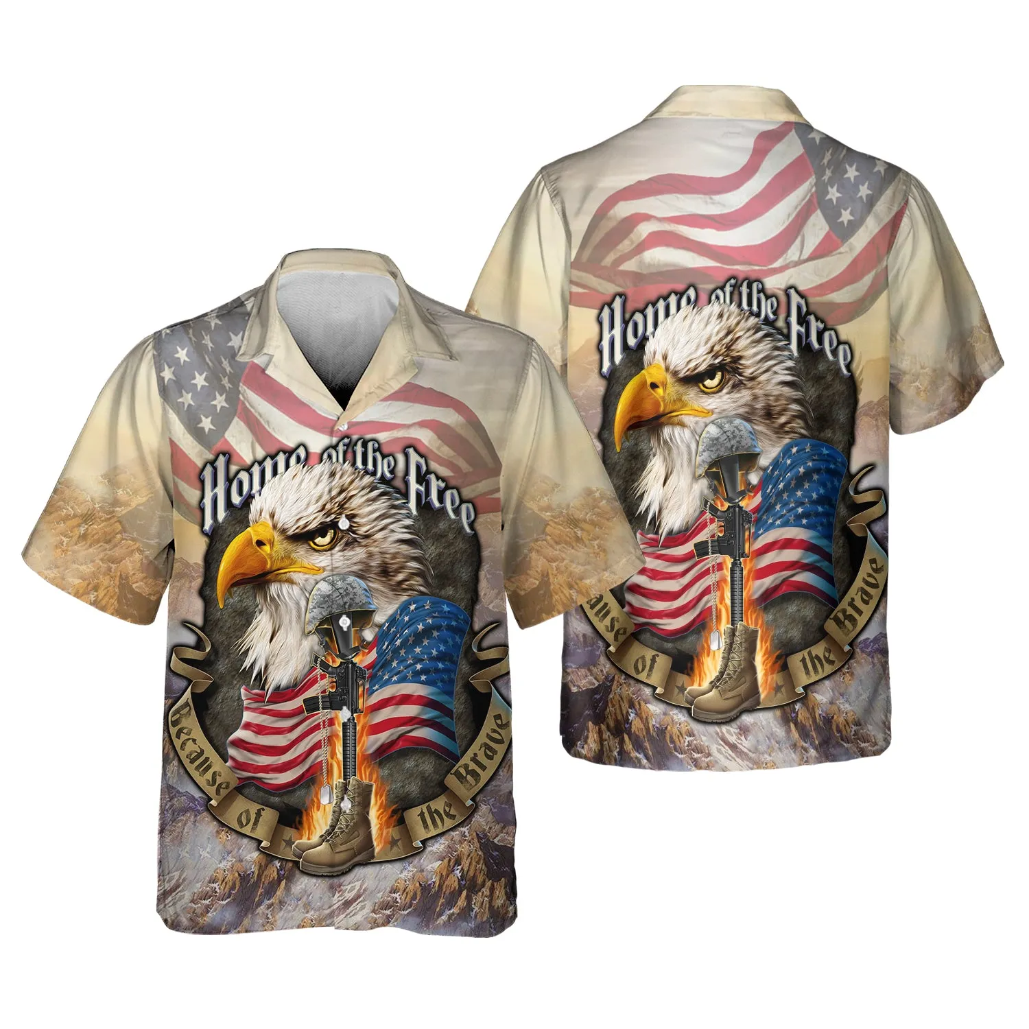 Eagle American Hawaiian Shirt - Independence Day Is Coming - 3D Full Print HTL-L40