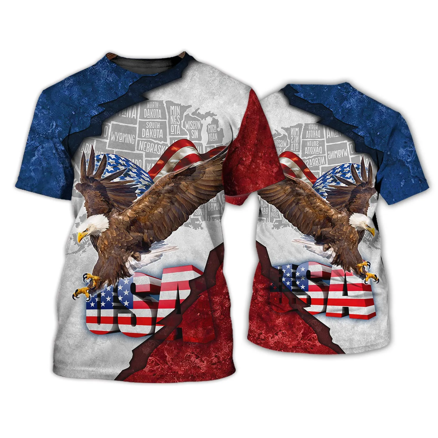 Eagle American Hawaiian Shirt - Independence Day Is Coming - 3D Full Print HTL-L41
