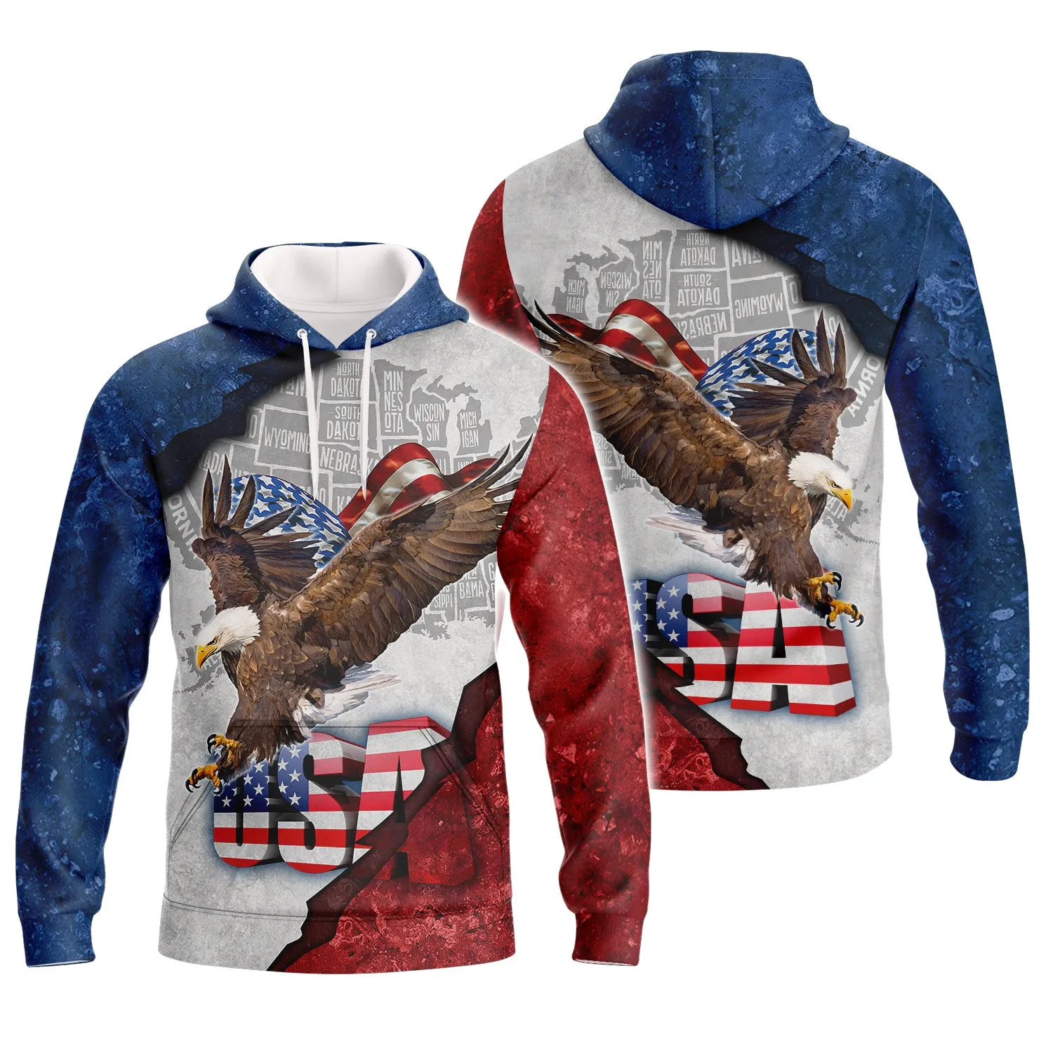 Eagle American Hawaiian Shirt - Independence Day Is Coming - 3D Full Print HTL-L41