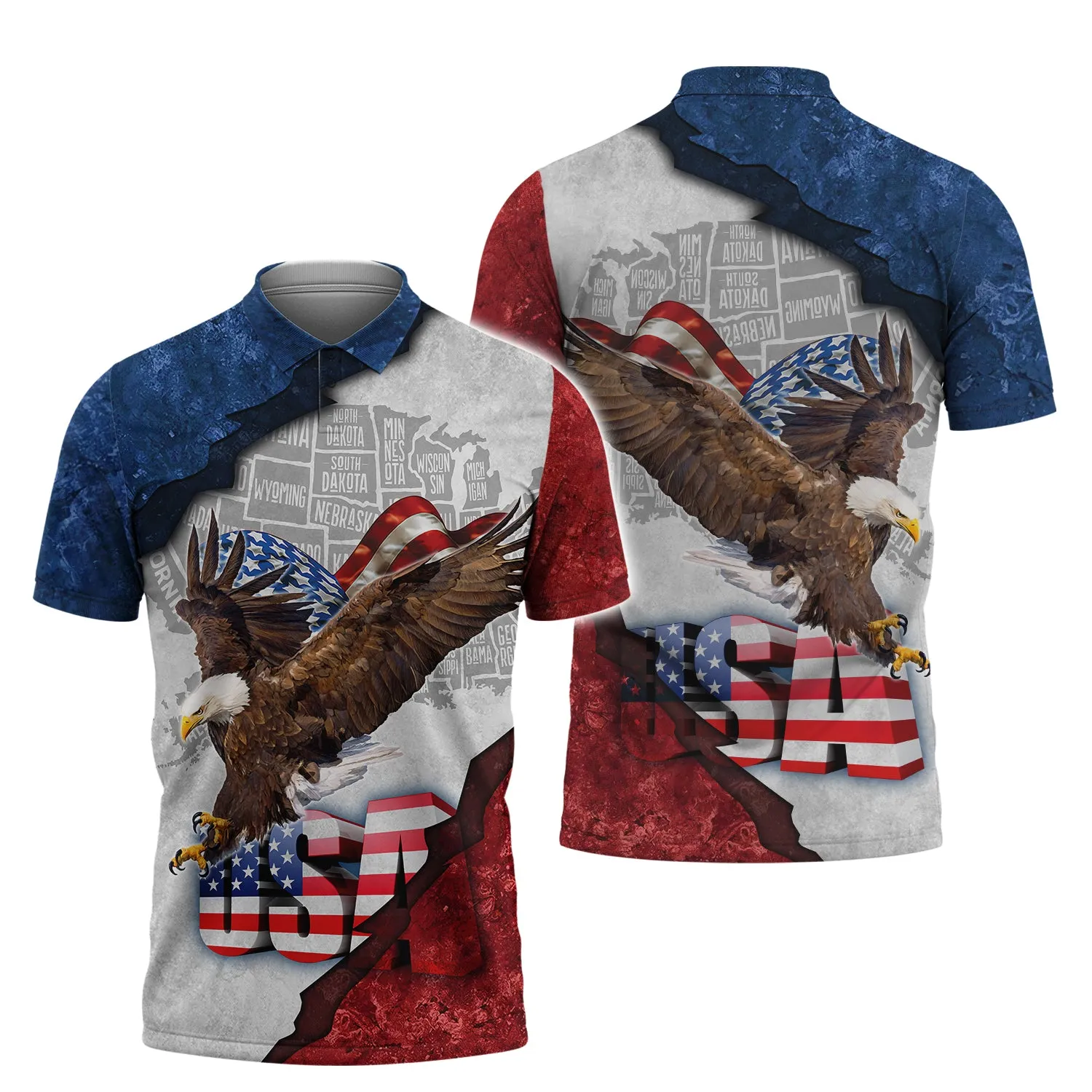 Eagle American Hawaiian Shirt - Independence Day Is Coming - 3D Full Print HTL-L41