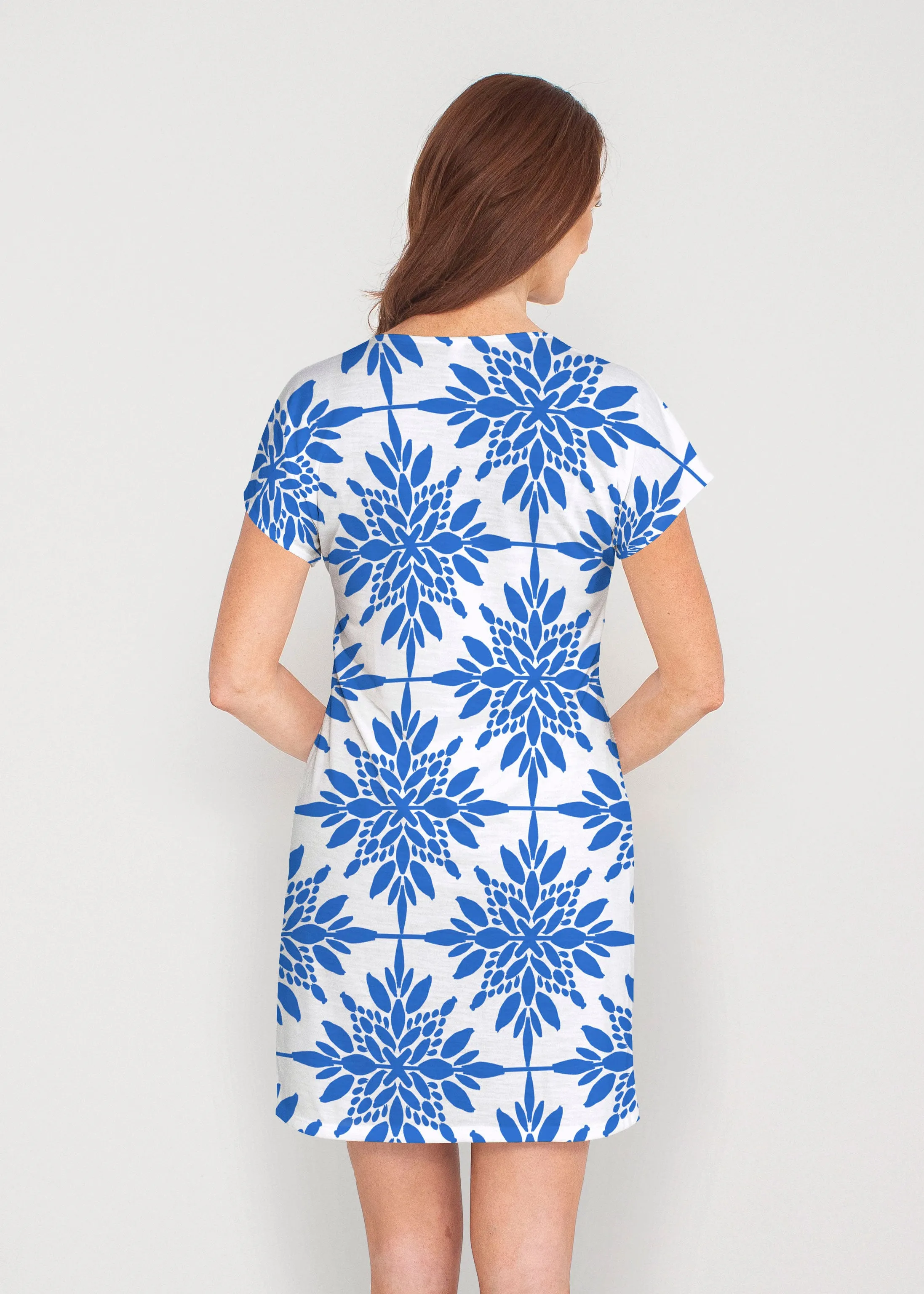 Eccentric (8043) ~ French Terry Short Sleeve Crew Dress