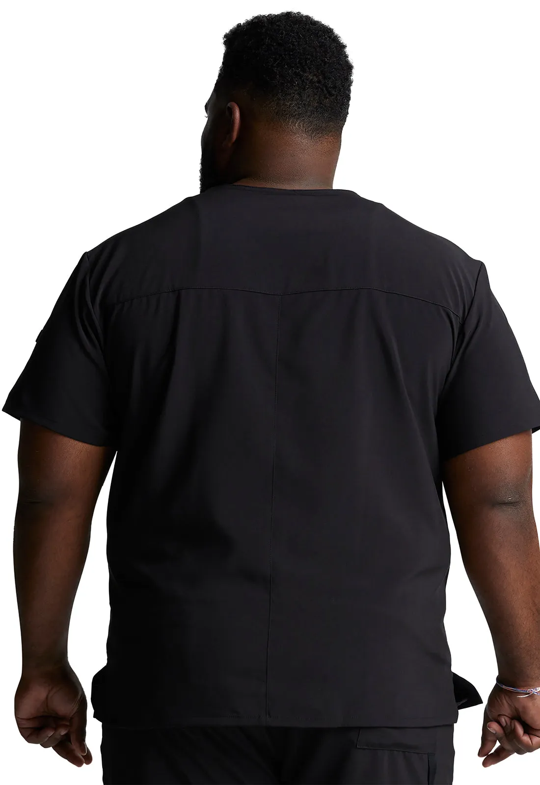 EDS Essentials DK635 Men's Tuckable V-Neck Top Black