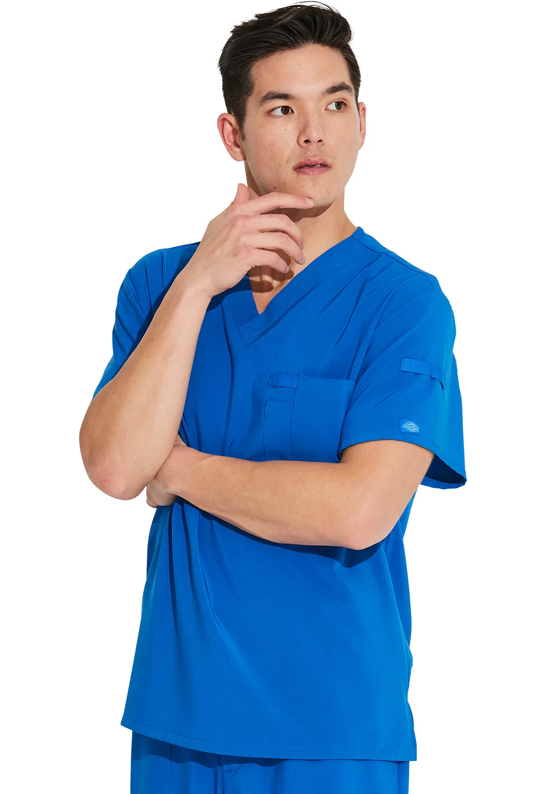 EDS Essentials DK635 Men's Tuckable V-Neck Top Royal