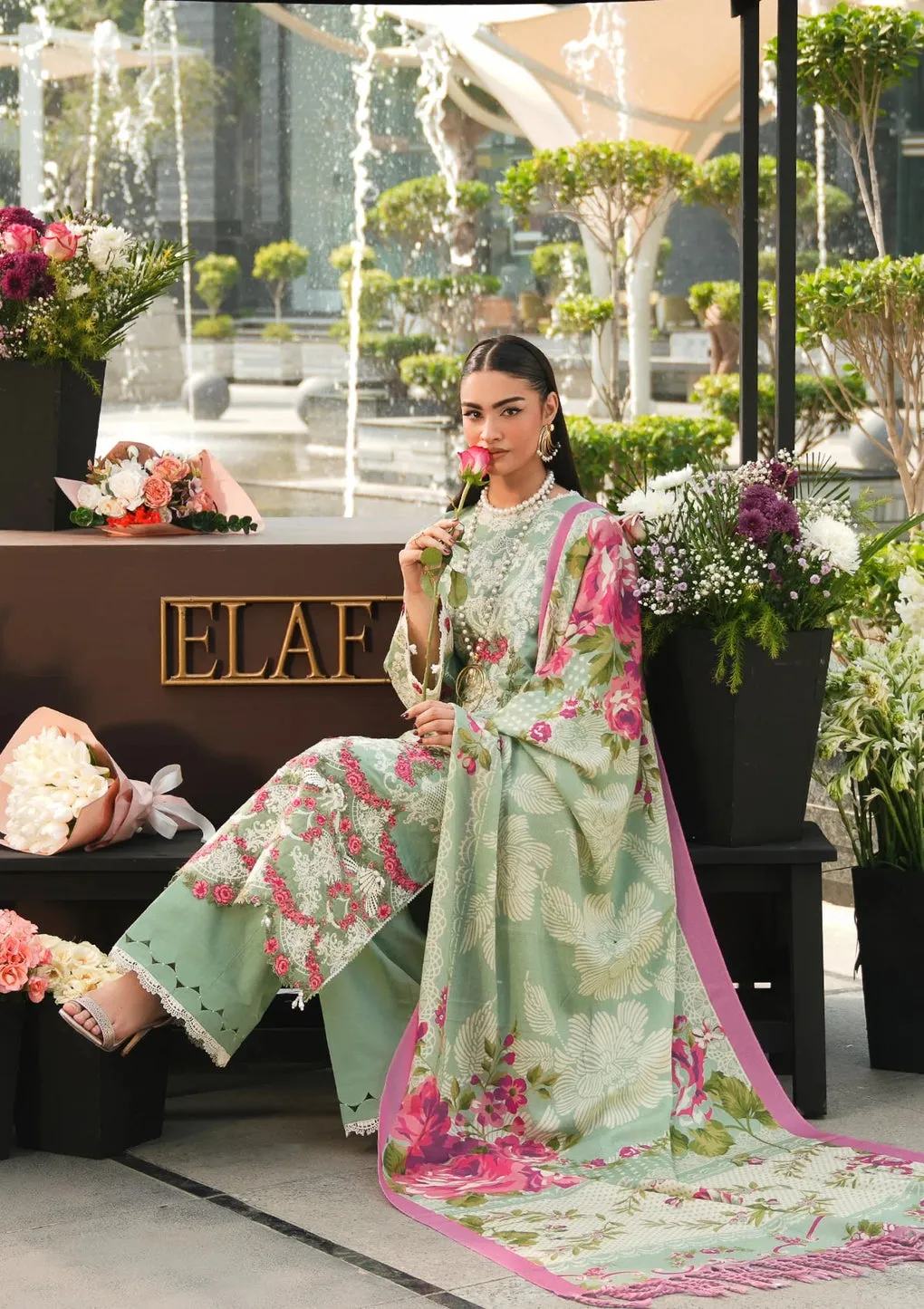 ELAF | PASHMINA WINTER SHAWL COLLECTION '24 | EPW-7A Passionate Dance