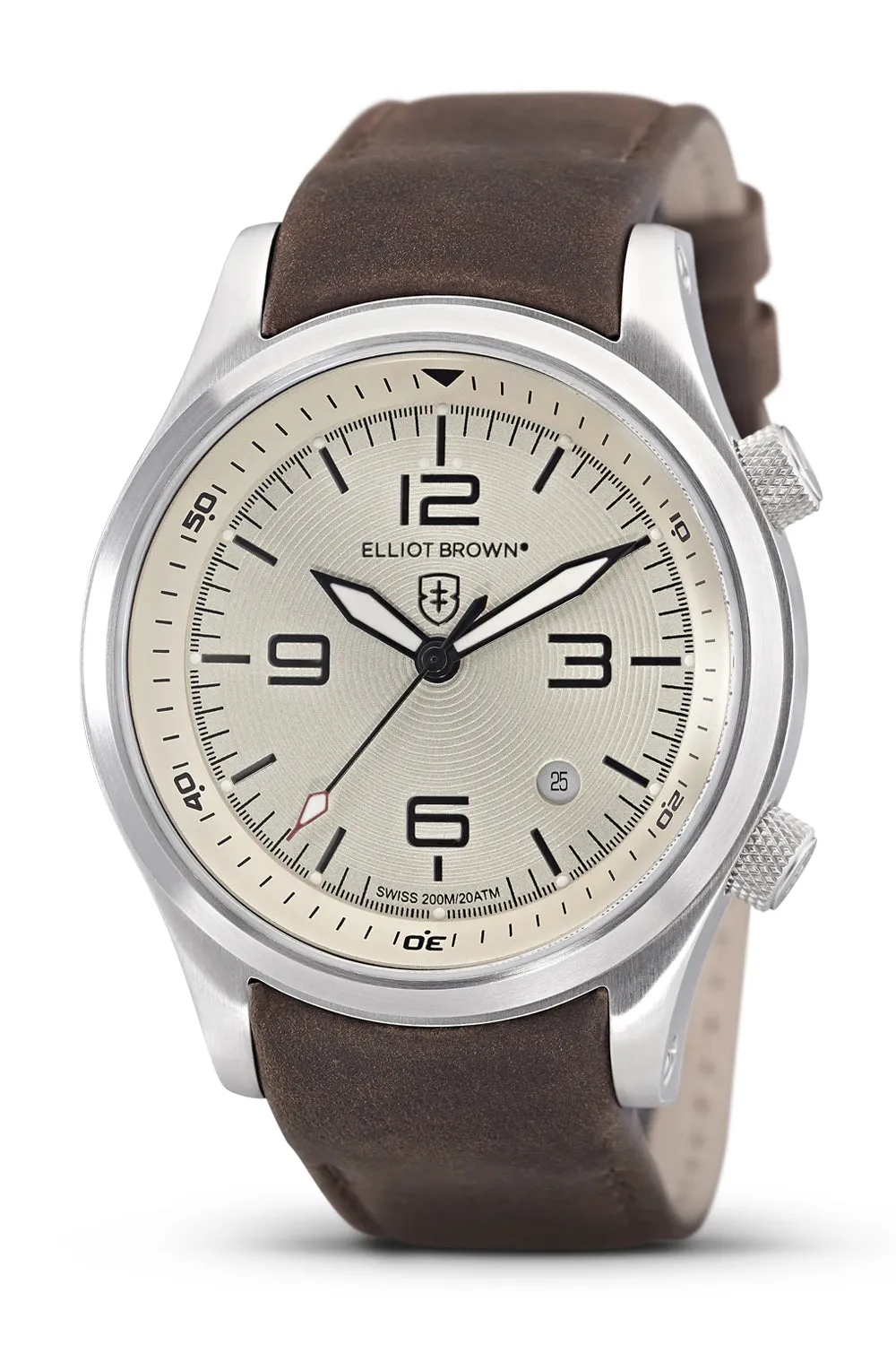 ELLIOT BROWN 202-003-L08 Canford 44mm Stainless Steel Quartz Watch - Cream Dial