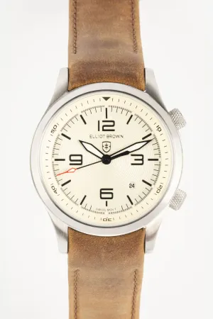 ELLIOT BROWN 202-003-L08 Canford 44mm Stainless Steel Quartz Watch - Cream Dial