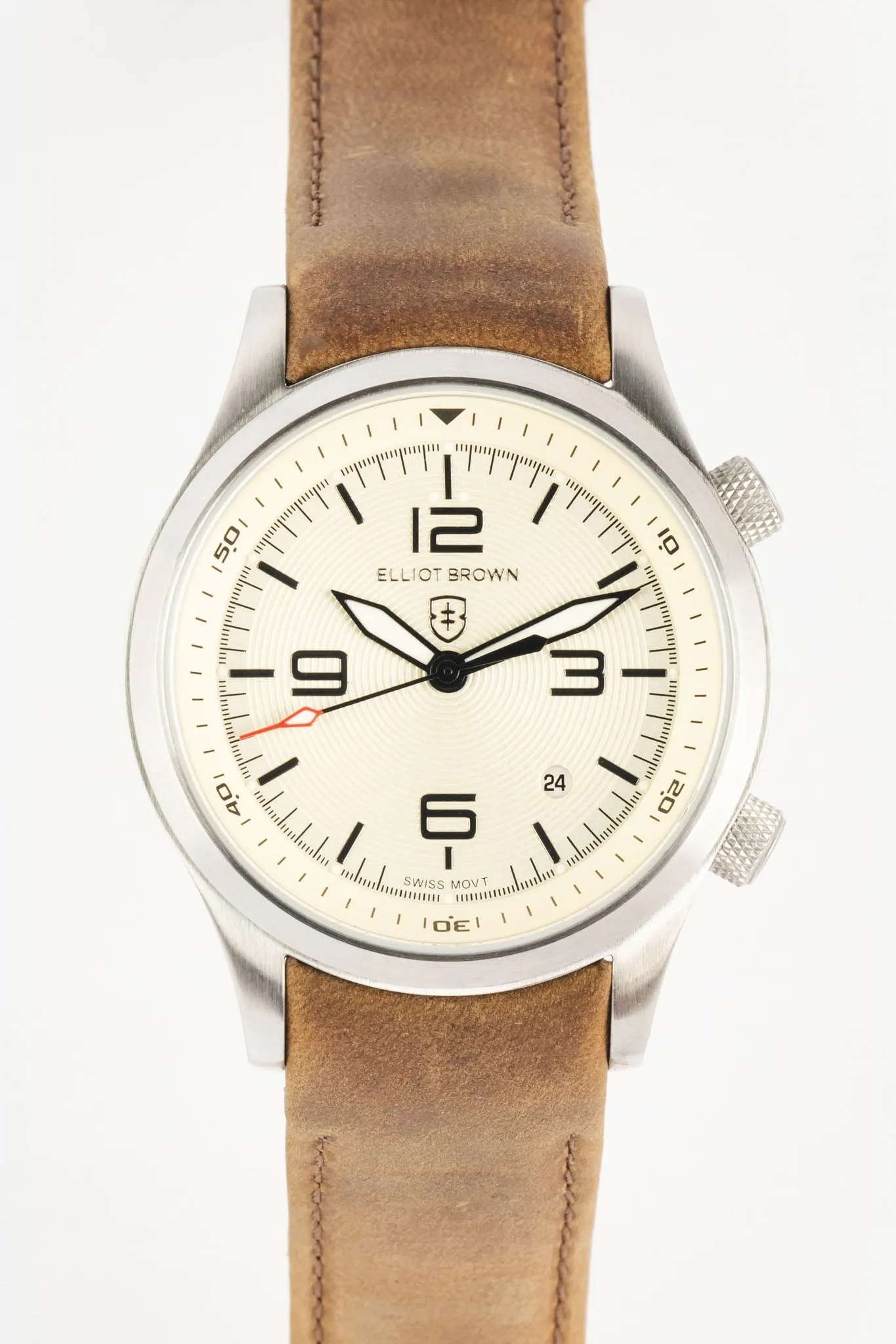 ELLIOT BROWN 202-003-L08 Canford 44mm Stainless Steel Quartz Watch - Cream Dial