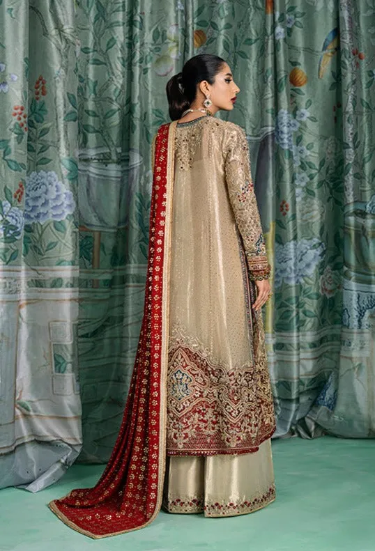 Embellished Pakistani Wedding Dress in Premium Tissue