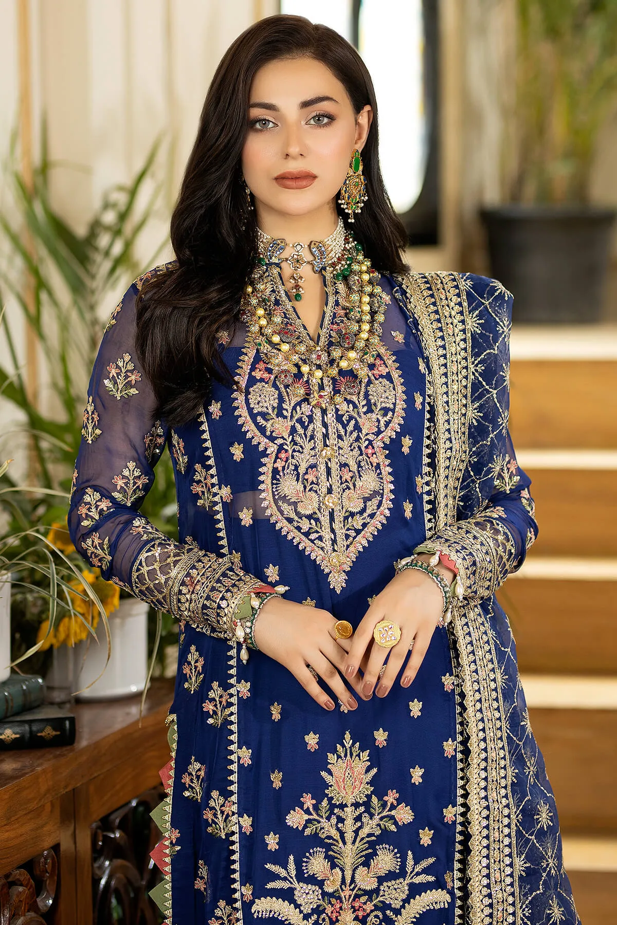Embroidered Pakistani Salwar Kameez in Premium Chiffon