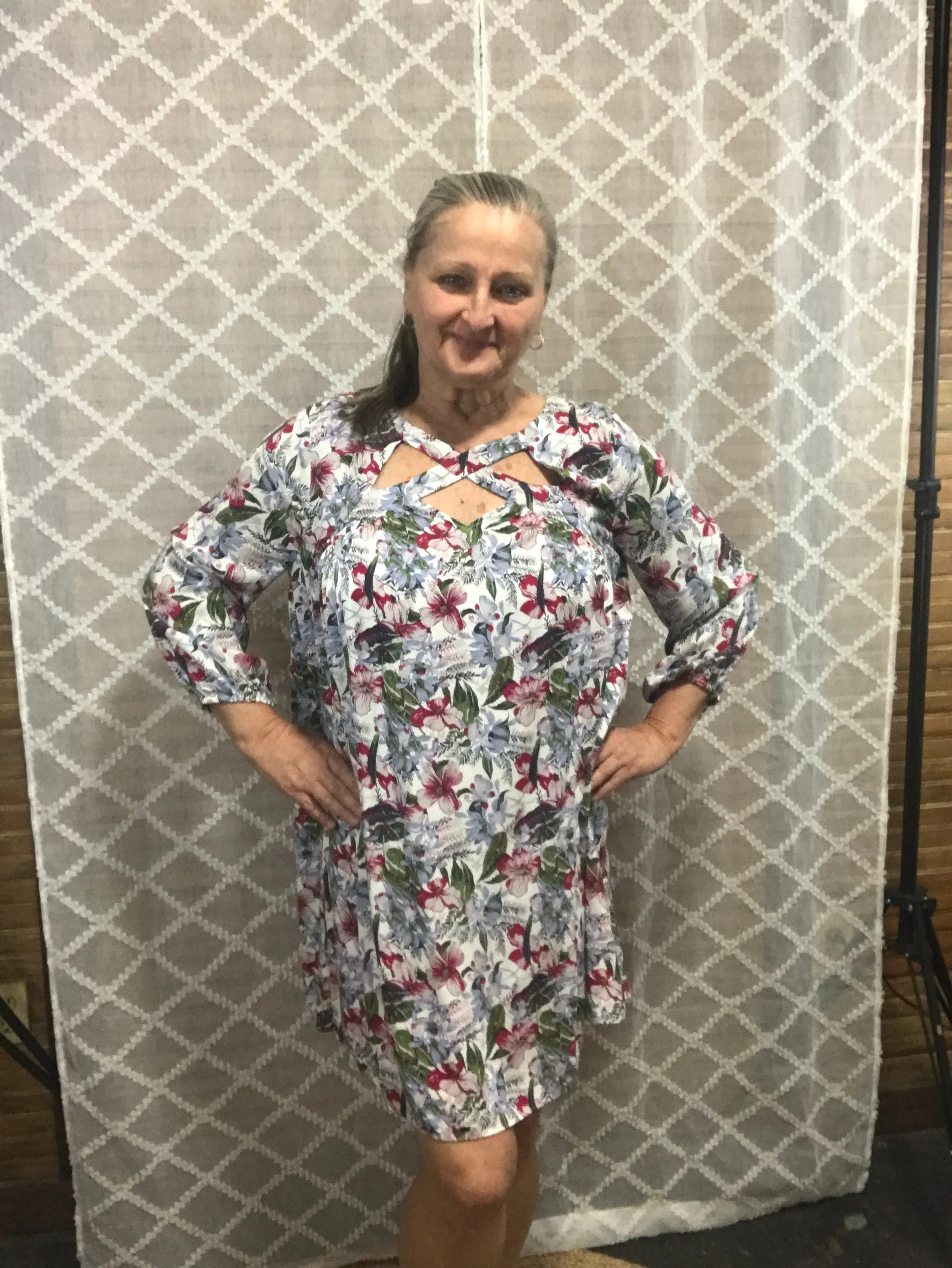 Entro Dress, cage detail bodice