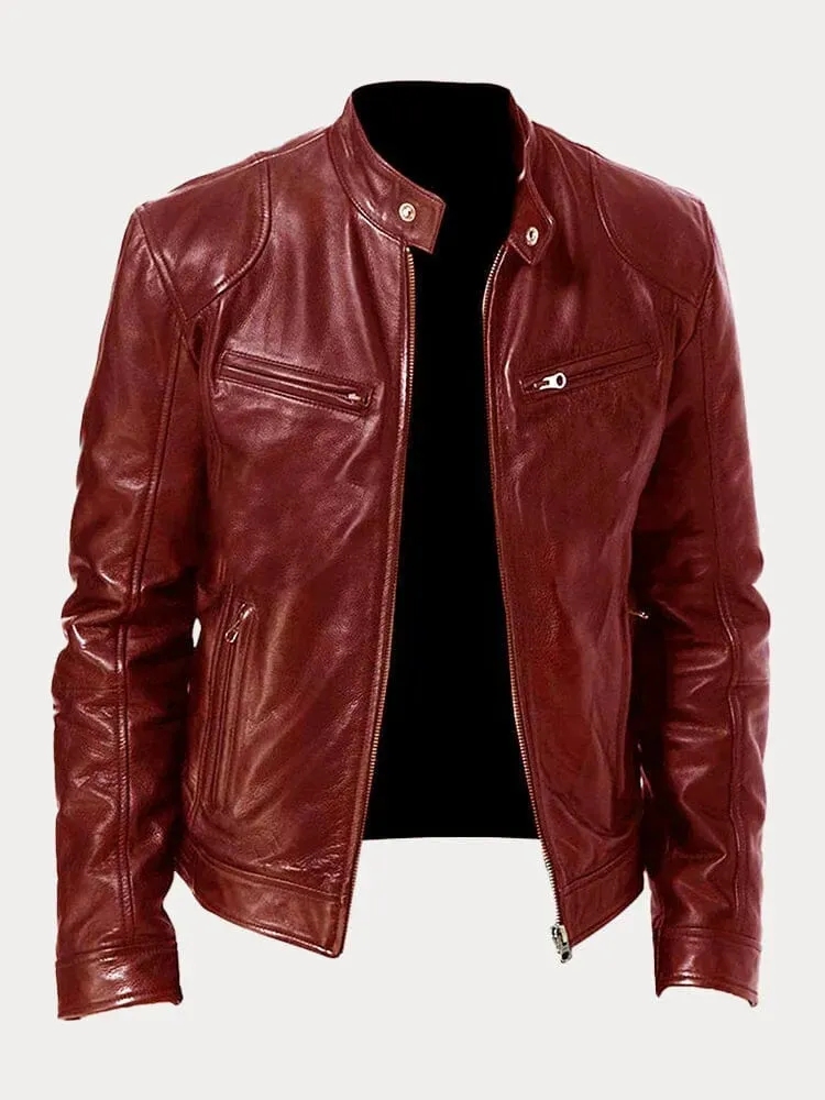 Enzo™ – Men's Casual Leather Jacket