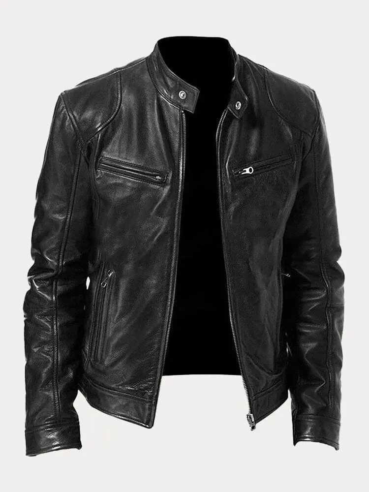 Enzo™ – Men's Casual Leather Jacket