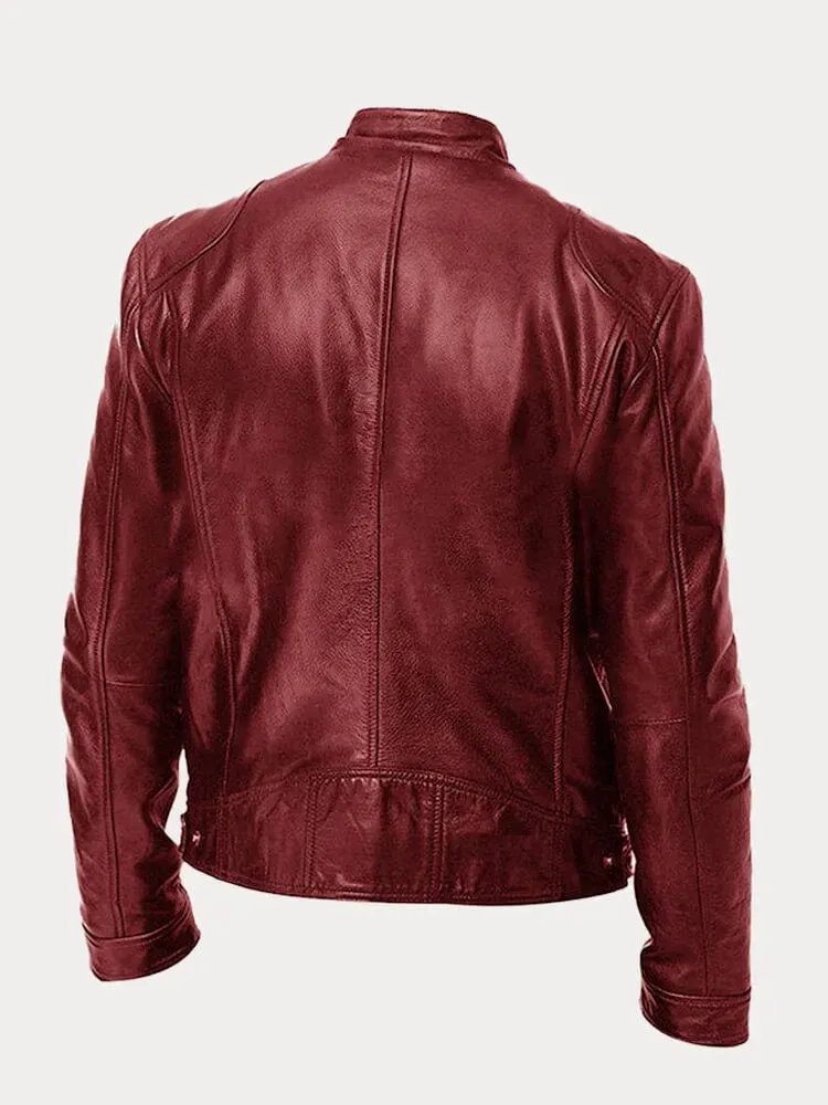 Enzo™ – Men's Casual Leather Jacket