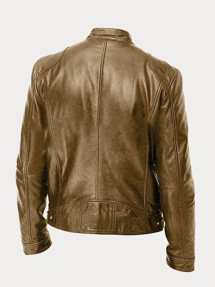 Enzo™ – Men's Casual Leather Jacket