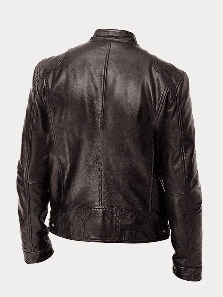 Enzo™ – Men's Casual Leather Jacket