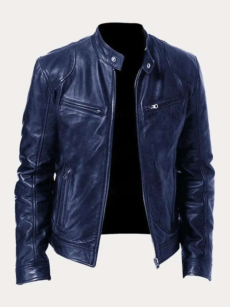 Enzo™ – Men's Casual Leather Jacket