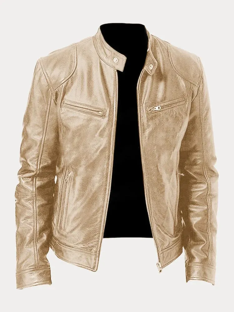 Enzo™ – Men's Casual Leather Jacket