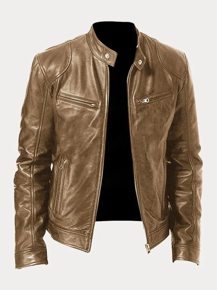 Enzo™ – Men's Casual Leather Jacket