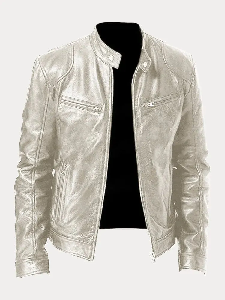 Enzo™ – Men's Casual Leather Jacket