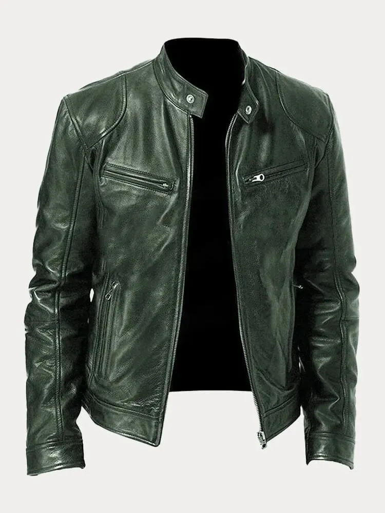 Enzo™ – Men's Casual Leather Jacket
