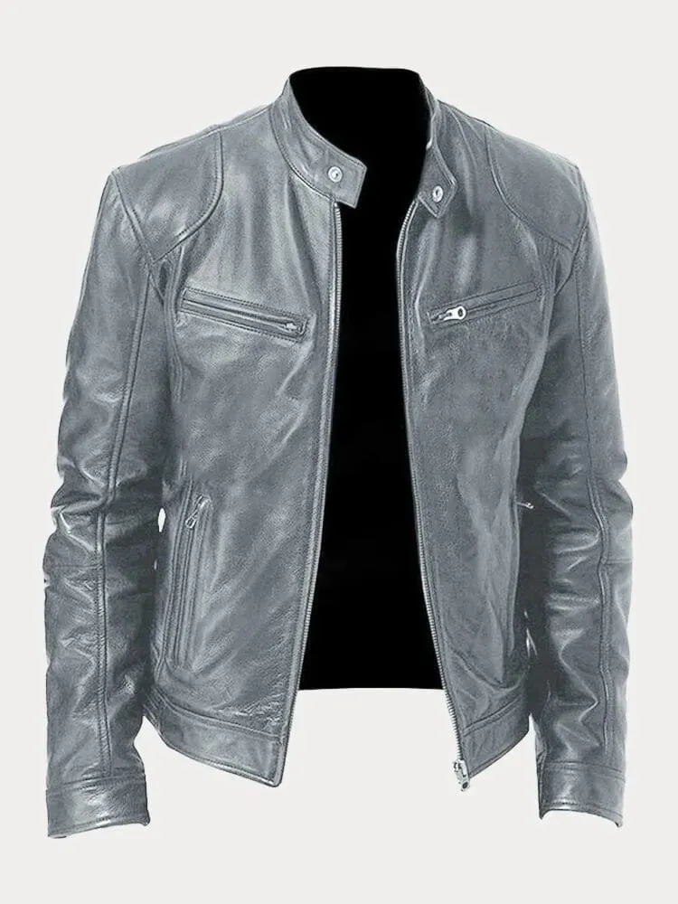 Enzo™ – Men's Casual Leather Jacket