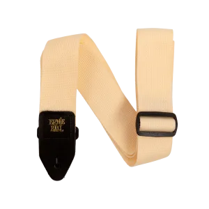 Ernie Ball Polypro Guitar Strap - Cream & Black