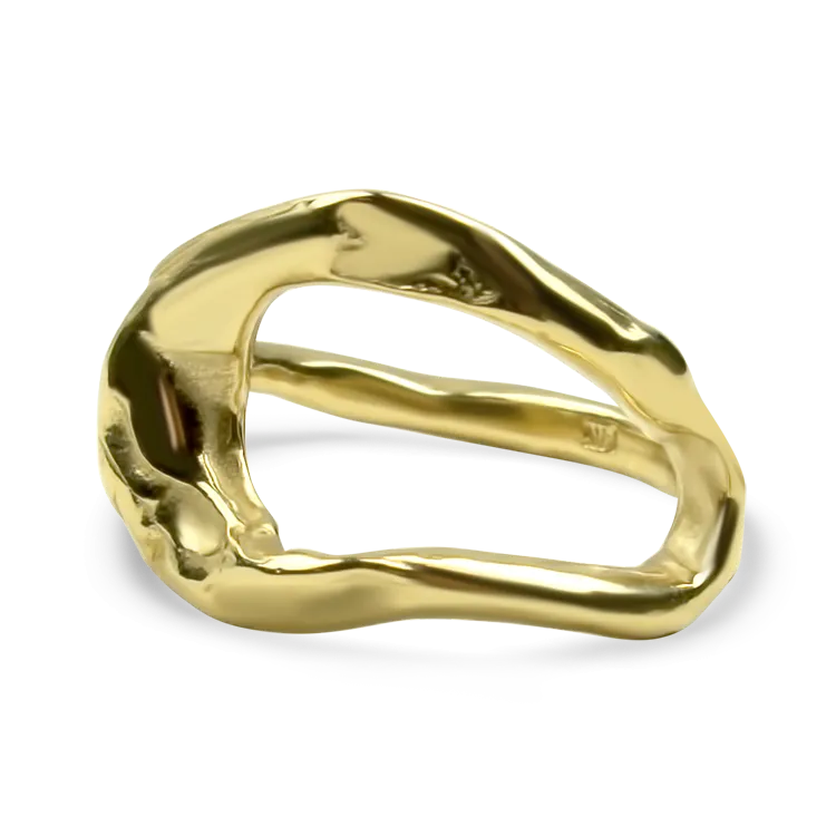 Estate 14K Yellow Gold Open-Worked Nugget Ring