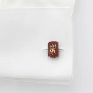 Estate Collection Vintage Lion & Unicorn Enamel Cuff Links
