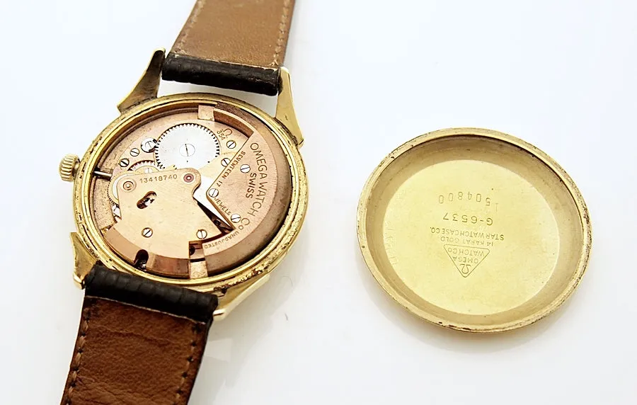 Estate Vintage 14k Omega Men's Watch G6537