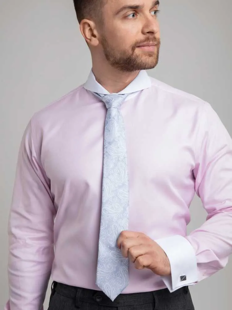 Extreme Cutaway Pink Premium Contrast Shirt French Cuff