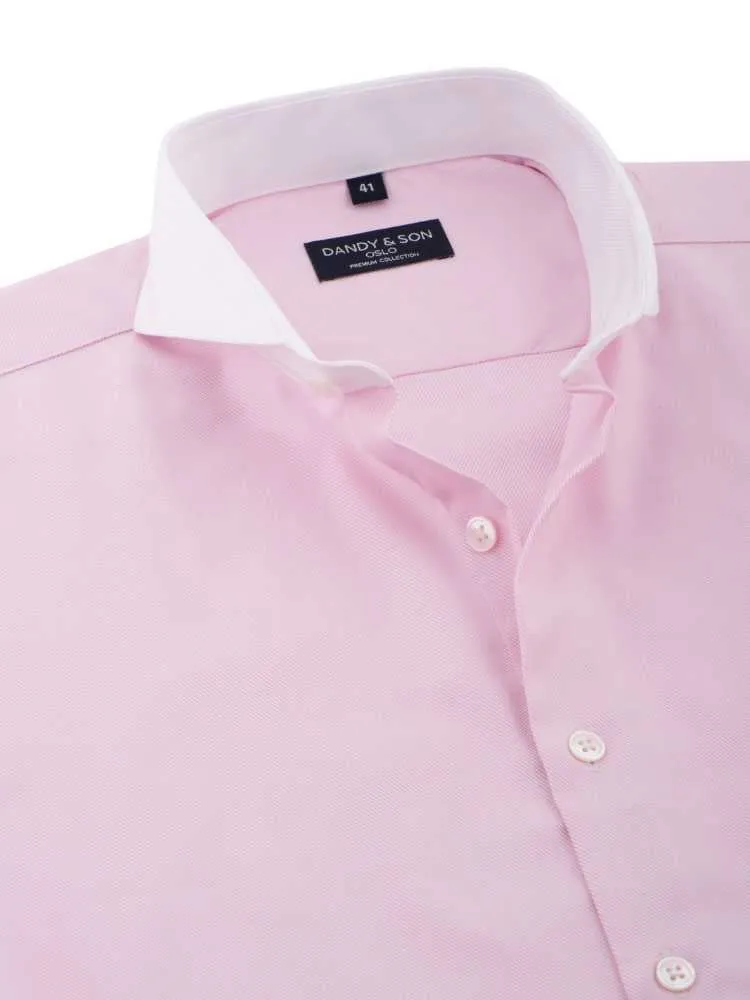 Extreme Cutaway Pink Premium Contrast Shirt French Cuff