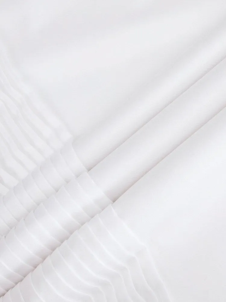Extreme Cutaway White Tuxedo Shirt French Cuff