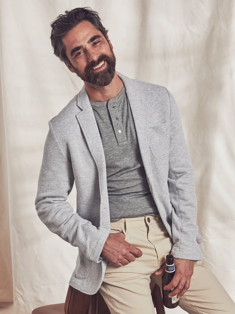 Faherty - Inlet Knit Blazer - Heather Grey