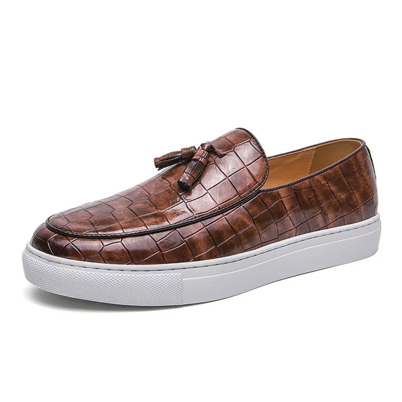 Fashionable And Simple Men's Lazy Casual Leather Shoes