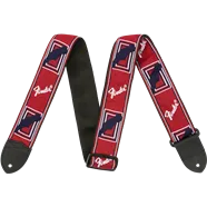 Fender® 2" Monogrammed Strap, Red/White/Blue