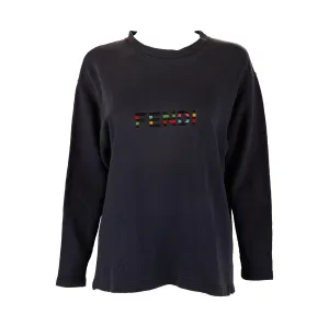Fendi Navy Blue Logo Sweatshirt