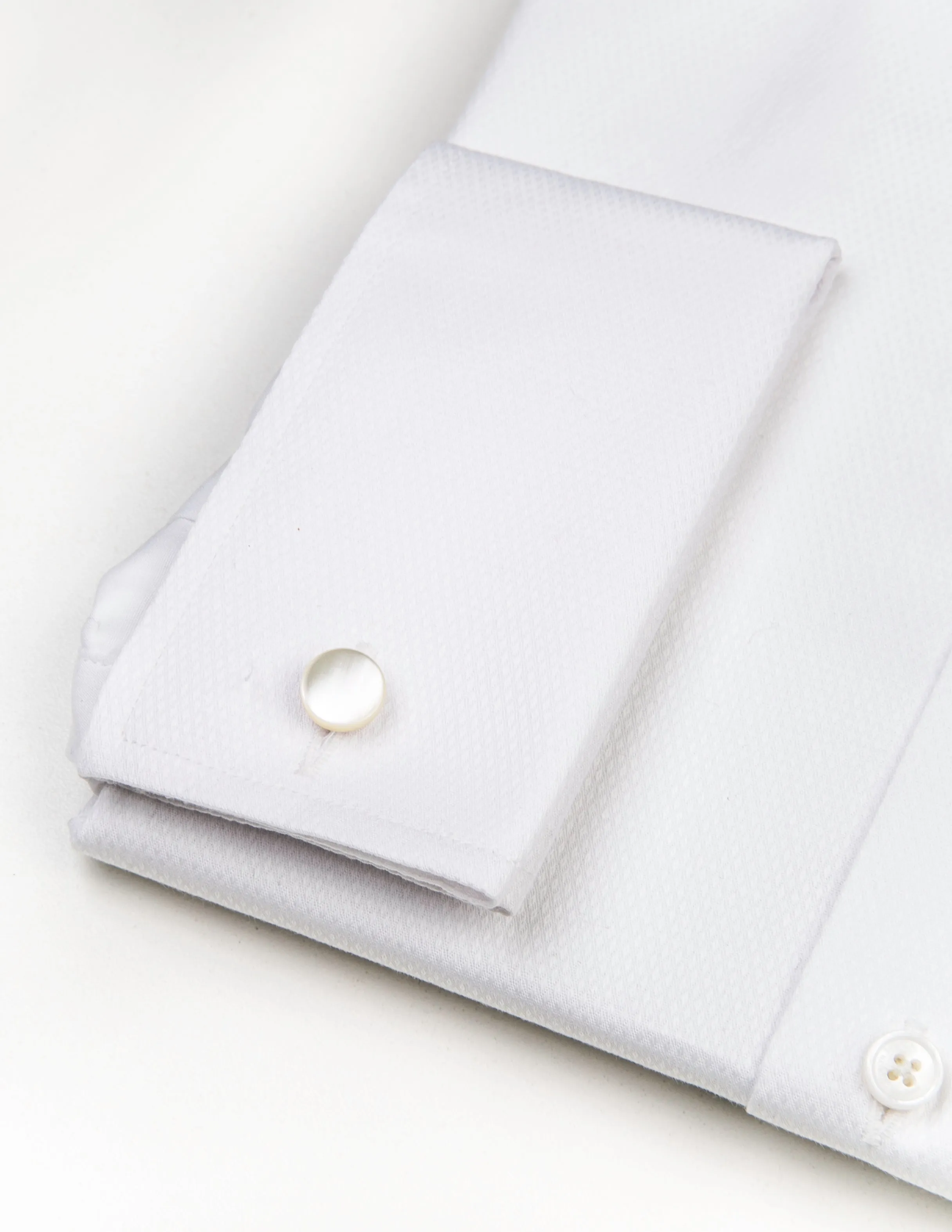 FINAL SALE: Genuine Shell Cufflinks - Ivory