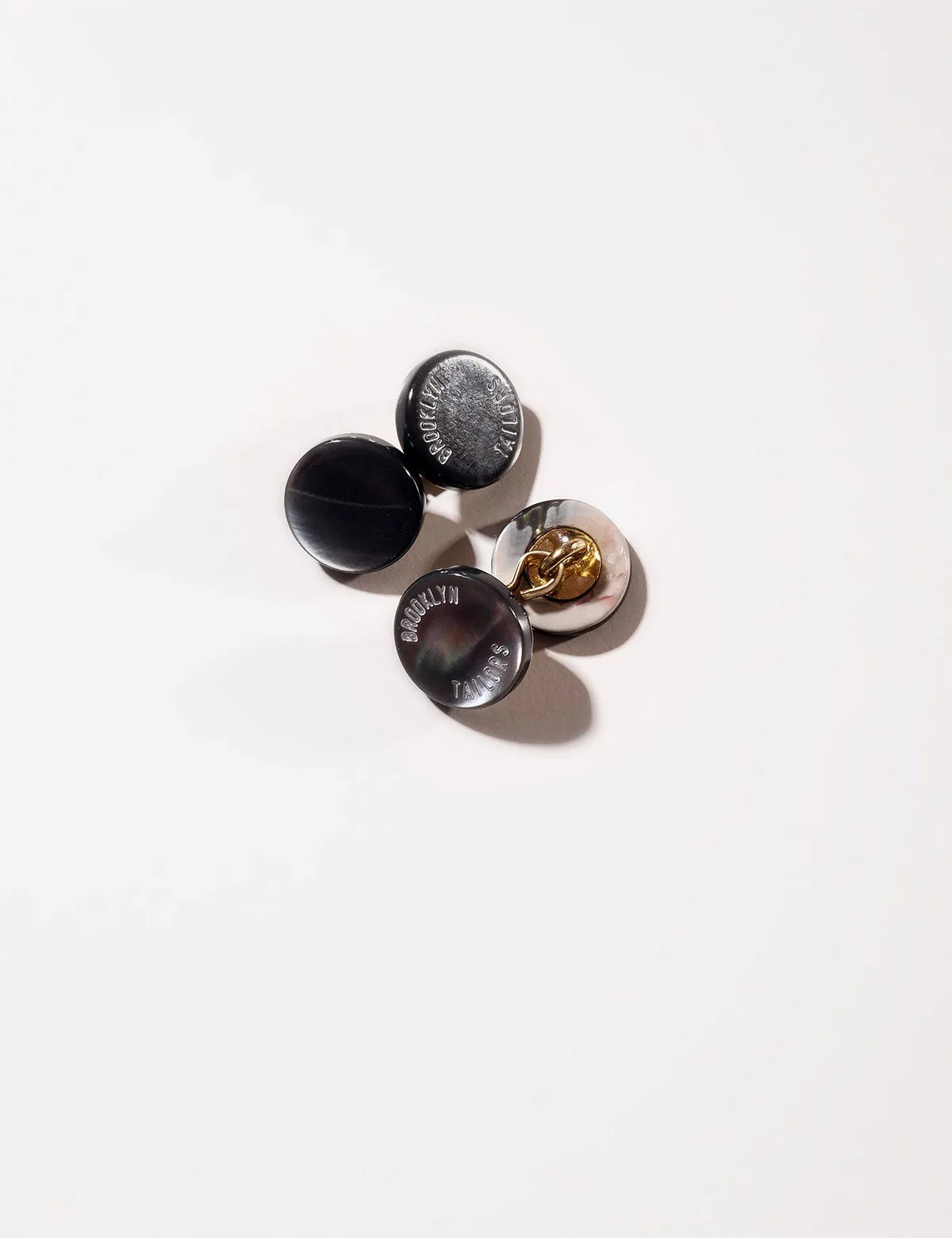 FINAL SALE: Genuine Shell Cufflinks - Smoke